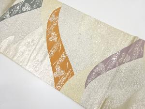 アンティーク　遠山に松模様織り出し袋帯（着用可）